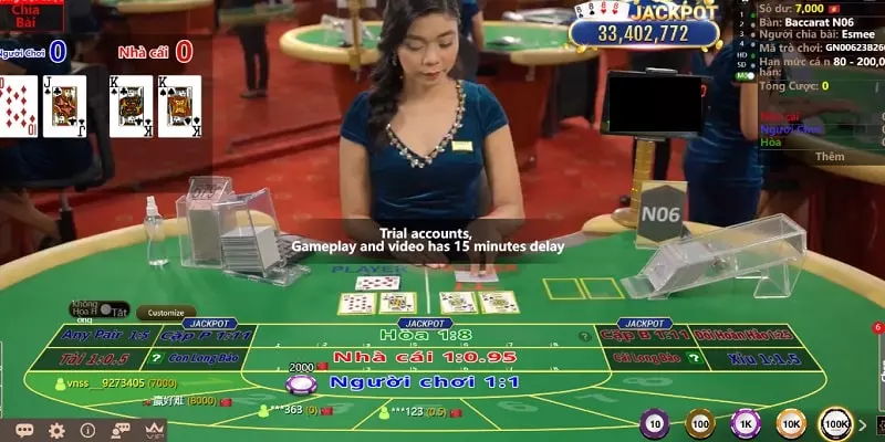 Giới thiệu về trò chơi Baccarat tại sảnh AG Casino 